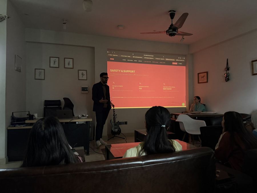 A session on safety and support for women working in the field